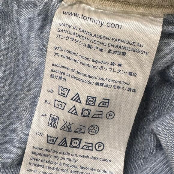 Tommy Hilfiger Hampton Stretch Chino Womens Size 6 Khaki Beige Ankle Pants - Picture 6 of 8